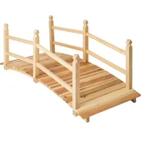 Tectake Gartenbrücke Cantara 137 x 58 x 58 cm Braun