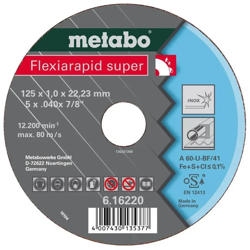 Metabo Flexiarapid super Trennscheibe,TF 41 - 616210000