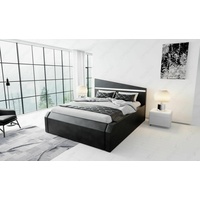 Wasserbett Komplettbett Set Luxus Bett Leder Dualsystem Hotelbett NELASSA LED