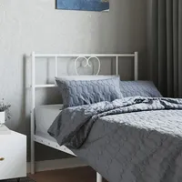 VidaXL Kopfteil Metall Weiß 100 cm