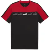 Puma T-Shirt "Around The Block T-Shirt Herren", Jungen, Gr. M, rot (for all time rot), Obermaterial: 100% Baumwolle. Rippe: 80% Baumwolle, 20% Polyester, clean, regular fit, Rundhals, Shirts T-Shirt