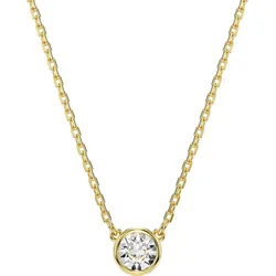 Kette mit Anhänger SWAROVSKI "Schmuck Geschenk Halskette Imber, 5684511, 5696039", gold (gelbgoldfarben, kristallweiß), Halsketten, Damen, Metall, L: 45cm, mit Swarovski Zirkonia (synth.)