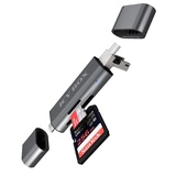 RaidSonic ICY Box IB-CR201-C3 Dual-Slot-Cardreader, USB-C 3.0 [Stecker] (60787)