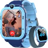 Blackview Z20 (Montre Connectée pour enfant - 1.83" - Support Sim 4G - Appels Vidéo 4G) Bleu, Smartwatch