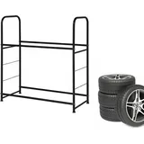 Hengmei - Reifenregale 4/8x Reifenhalter Autoreifen Wandhalter Reifenständer Wandhalterung Reifenregal belastbar bis 25kg für Garage (Reifenregal)