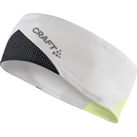 Craft reflektierendes Stirnband Craft adv Lumen Fleece weis gelb unisex - L/XL