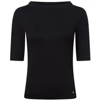 Marc Cain T-Shirt mit 1/2-Ärmel, BLACK, 44