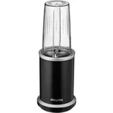 4Swiss Mixer Smoothie Maker Standmixer für Küche Tragbarer Shaker Elektrisch To Go Hochleistungsmixer Klein Küchenmixer Food Processors Smoothie-Maker Juice Obst Gemüse Nüsse - Schwarz NB102