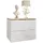 lookway Nachttisch Aurora II Weiß Hochglanz Holzwerkstoff, Uni, 2 Schubladen, Rechteckig, 50x40x37 cm Schlafzimmer, Nachttische