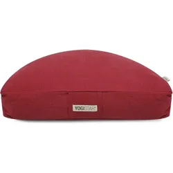 Meditationskissen Halfmoon Meditation Bordeaux Melange Bequem YOGISTAR rot No Size