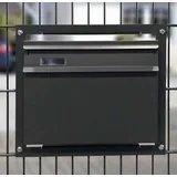 Doppelstabmattenzaun Zaunbriefkasten KORSIKA 395 x 306 x 103  - RAL 7016 ...