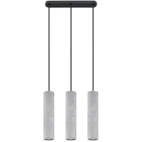 Sollux Lighting Hängeleuchte Deckenlampe Beton 3 Flammig Grau LUVO