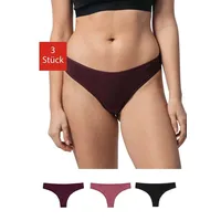 SNOCKS Brazilian Slips | Mix (Mauve/Weinrot/Schwarz) | L
