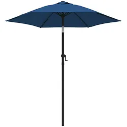 vidaXL Sonnenschirm Blau 200 x 224 cm Aluminium