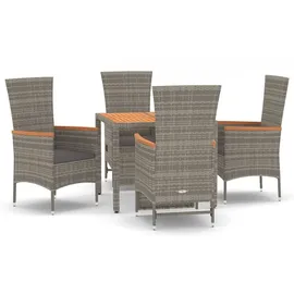 vidaXL Garten-Essgruppe 5-tlg. Grau