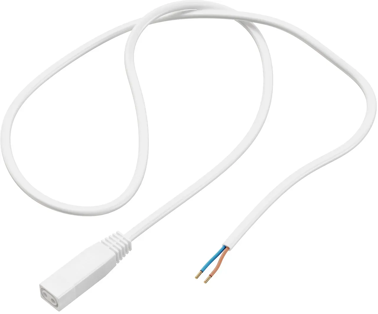 ledscom.de Anschlusskabel von 2-adrig auf Stecksystem SPIDER, 1 m, weiß   2 x 0,75 mm2