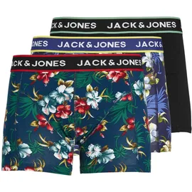 JACK & JONES JACFLOWER TRUNKS Mehrfarbig XXL 3er Pack