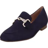 Gabor Slipper & Mokassin 5.211, Rauleder, Blau, Damen - Blau - 43