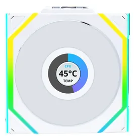 Lian Li UNI FAN SL Wireless LCD 120 mm, weiß