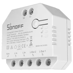 Sonoff Dual R3 Dual Relay Smart Switch, 2-Kanal Schaltaktor, WiFi