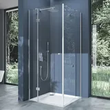 SoGood Doporro Eck-Duschkabine Eckdusche Rav05K 90x90x190cm Duschabtrennung ESG-Sicherheitsglas Klarglas inkl. Easy-Clean-Beschichtung - Klarglas
