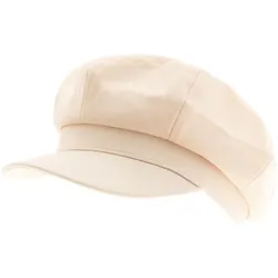 Baker-Boy-Mütze Ballon-Mütze Kopfbedeckung Sommer-Cap Schirm-Mütze 4606M K248137 Beige - One-Size