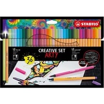 Stabilo Pen 68/point 88 ARTY sortiert, 36er-Set, Kunststoffetui (8868/36-1-20-6)