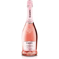 Canti - Prosecco D.O.C. Millesimato, Rosé sekt extra trocken mit Cellophan, italienische Glera und Pinot Noir Rebsorten aus Veneto, frischer und süßer Geschmack, 1x750 ml