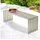 DanDiBo Ambiente Gartenbank 115 x 44 x 115 cm Silber
