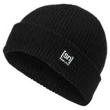 super.natural Merino Basic Beanie Jet Black