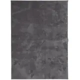 vidaXL Teppich HUARTE Kurzflor Weich und Waschbar Anthrazit 160x230 cm