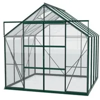 Vitavia Gewächshaus Phönix 6700 ESG/HKP, inkl. Fundament, ca. B257/H254/T261 cm, Dunkelgrün