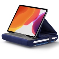 JSAUX Tablet Halter Kissen, Tablet Kissen Ständer Lesekissen, Tablet Halterung Bett Sofa Kompatibel mit iPad Pro 11 10.5 9.7 10.2 Air Mini, Tablet, Kindle, E-Reader und mehr 4-11'' Geräte Marine Blau