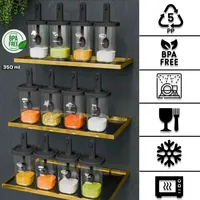 Jungengel Frischhaltedose transparent/weiß 350 ml 12-teiliges Set