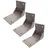 Mendler 3er-Set Deckenadapter für Kassetten-Markise T124, Deckenmontage Halterung Adapter ~ grau