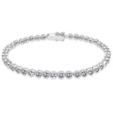 Elli Tennis-Armband Kristalle Silber Armbänder + Armreife Damen