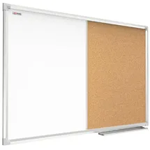 ALLboards Kombitafel 120 x 90 cm braun/weiß