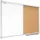ALLboards Kombitafel 120 x 90 cm braun/weiß