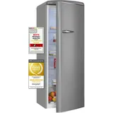 GGV Exquisit RKS325-V-H-161E Kühlschrank (229 l, 1465 mm hoch, Grau)