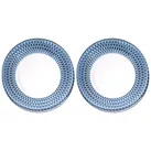 Villeroy & Boch Platzteller Boston Coloured, Spülmaschinengeeignet, Blau, Motiv: Boston blau