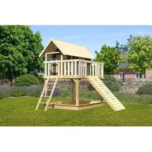 Karibu Spielhaus Fidel 1,5 m Terragrau