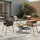 Outsunny Gartenstuhl 61 x 61 x 74 cm braun 4 St.