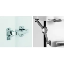 Impuls Küchen Hängeschrank Klapphängeschrank Prag und Valencia 60 x 34,2 x 35,7 cm Grau