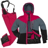 Killtec Skianzug Damen Skijacke blau-grau + Skihose pink (Gr. 40) blau|grau|rosa Gr. 40