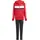 adidas Seasonal Essentials Tiberio 3-Streifen Fleece Jogginganzug Kinder JC7522 - pure ruby/white,