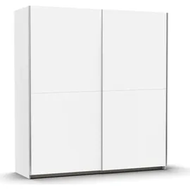 Rauch Schwebetürenschrank »Kleiderschrank Schrank Garderobe SATURN mit 3 Ausstattungsvarianten«, 3 verschiedene Ausstattungsvarianten Griffe aus Metall MADE IN GERMANY, weiß