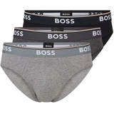 Boss Herren Brief, 3er Pack Power, Open Grey, XL