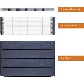 GARANTIA Hochbeet Ergo Quadro L TurboPlus Stone