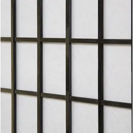 Homestyle4u Paravent Raumteiler 5 teilig Holz Schwarz 220x175 cm