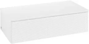 V&B Sideboard mit Frontstruktur Antao 100x26,8x50cm, WBP-farbe Lac, wh. m Lac